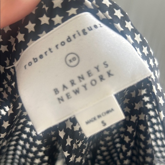 Robert Rodriguez Black and White Star Pattern Open Back Top - Picture 11 of 11